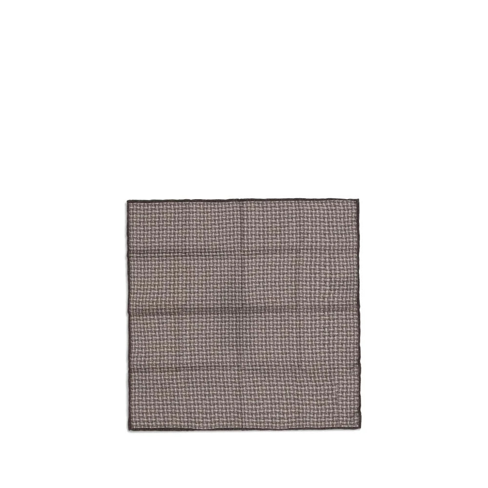 Brunello Cucinelli Brown Silk Scarf