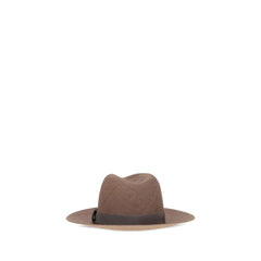 Brunello Cucinelli Brown Straw Fedora - S
