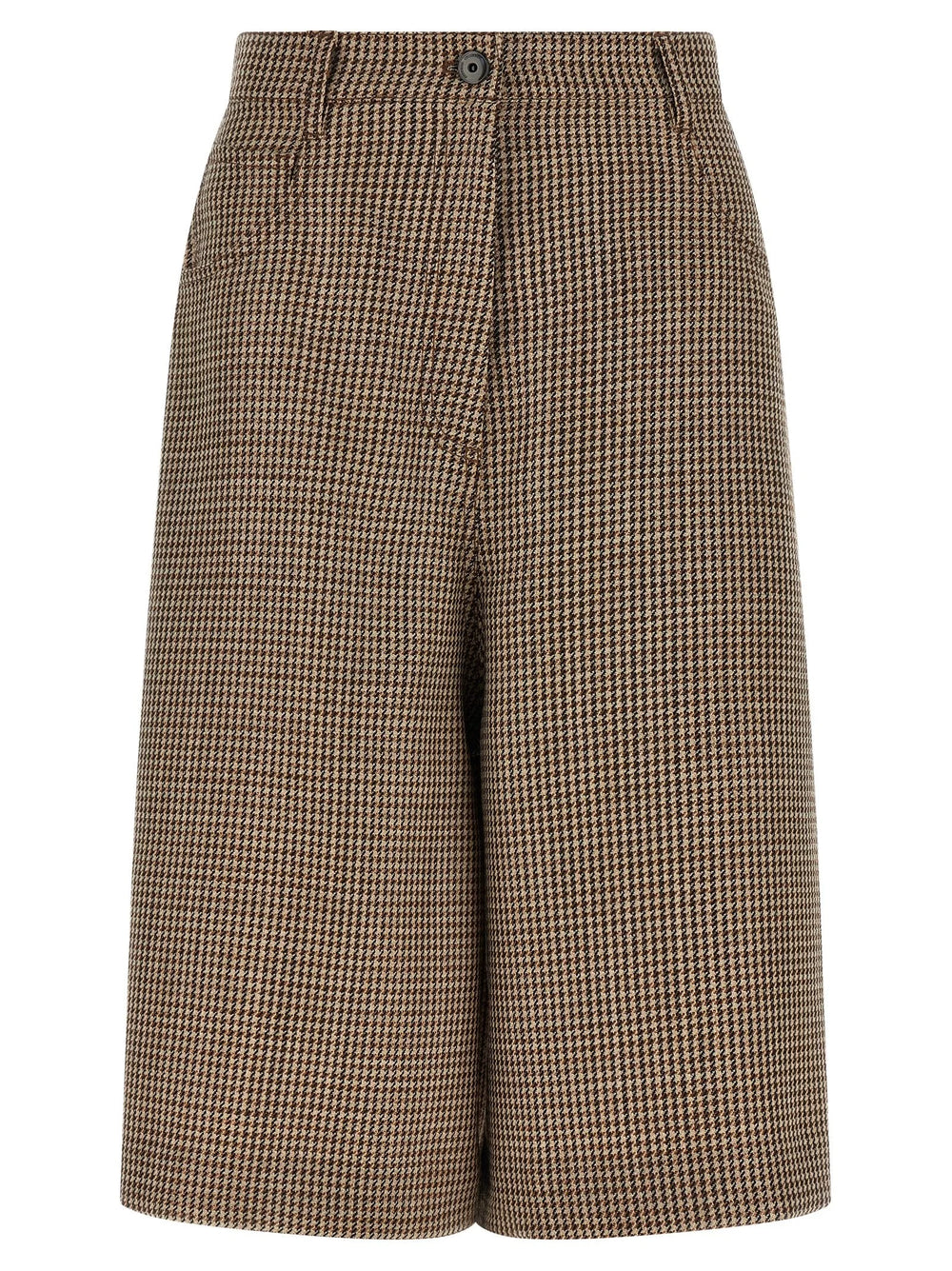 Brunello Cucinelli Brown Virgin Wool Bermuda Shorts