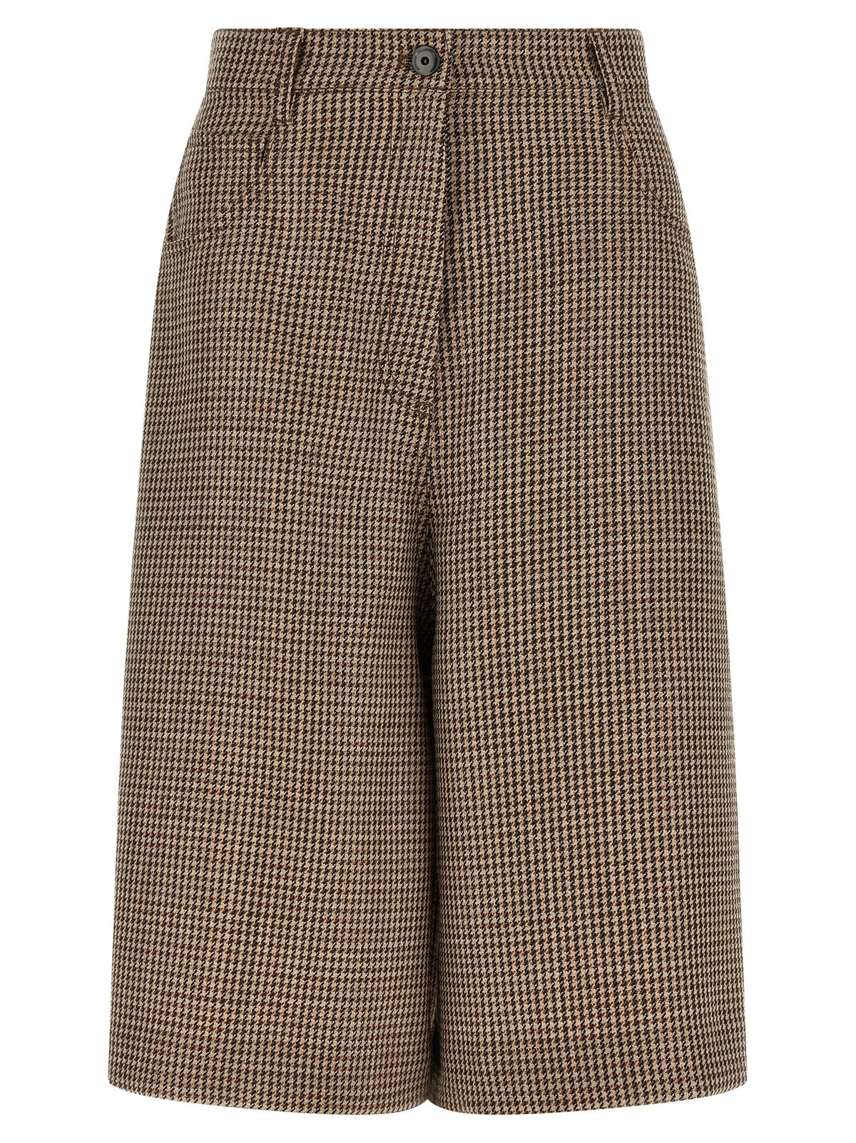 Brunello Cucinelli Brown Virgin Wool Bermuda Shorts