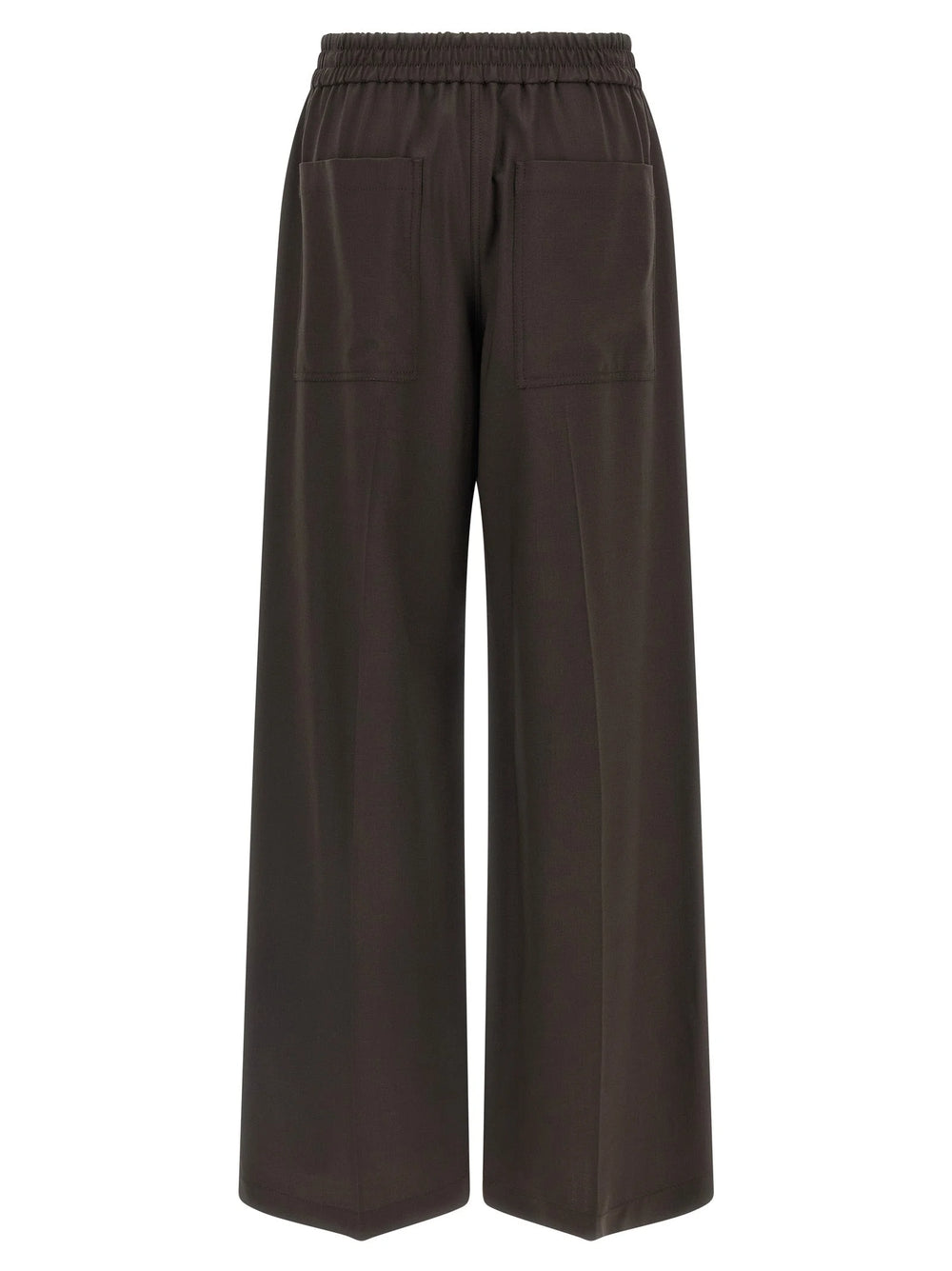 Brunello Cucinelli Brown Virgin Wool Casual Pants
