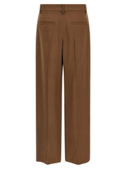 Brunello Cucinelli Brown Virgin Wool Casual Pants