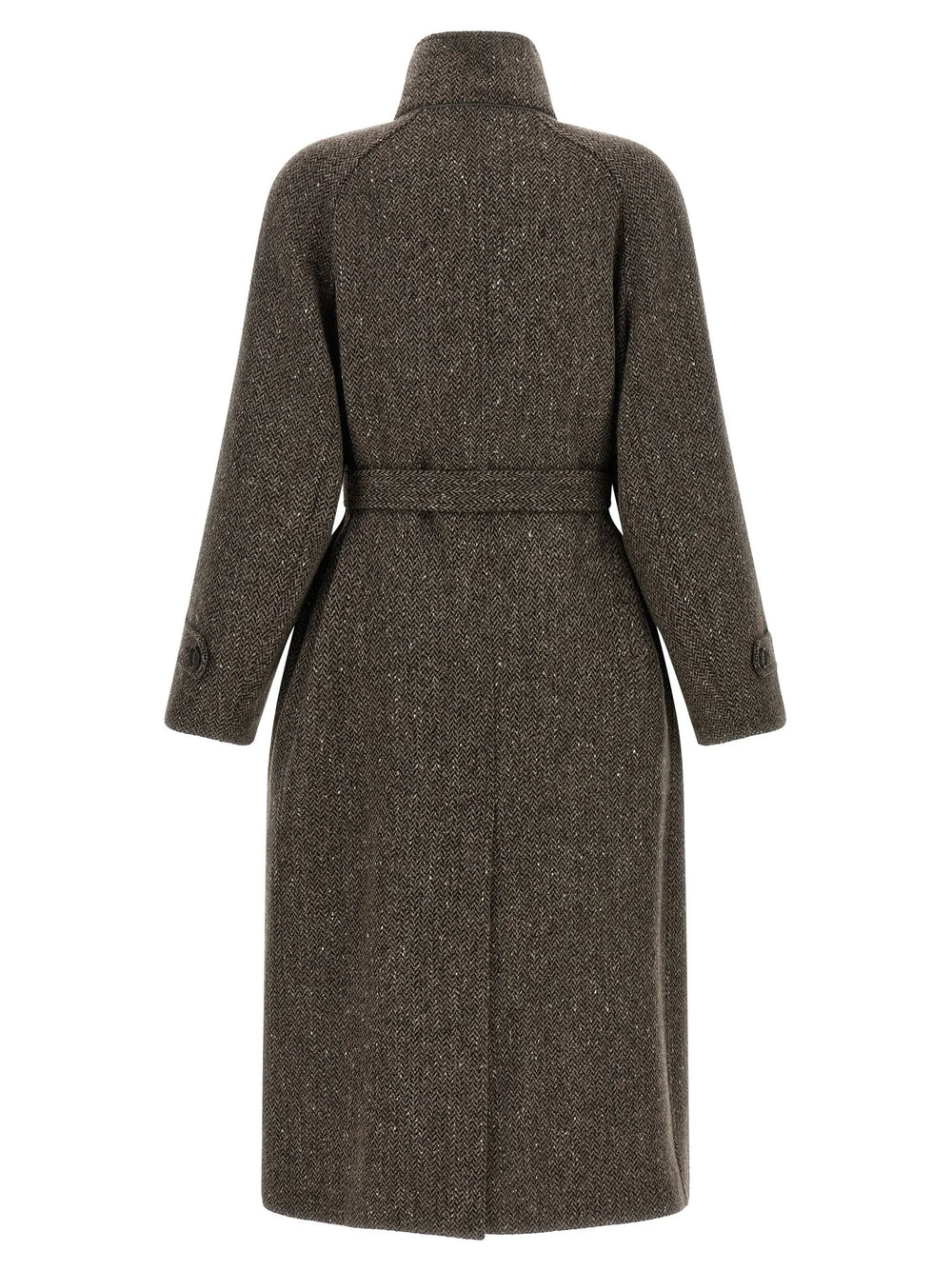 Brunello Cucinelli Brown Virgin Wool Coat
