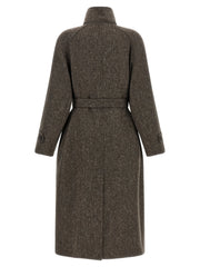Brunello Cucinelli Brown Virgin Wool Coat