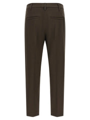 Brunello Cucinelli Brown Virgin Wool Dress Pants