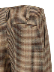 Brunello Cucinelli Brown Virgin Wool Flared Pants
