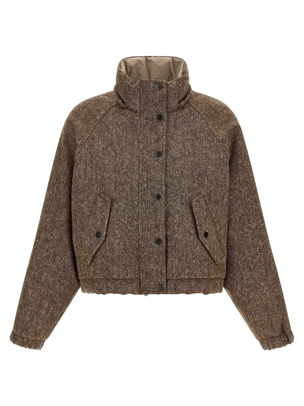 Brunello Cucinelli Brown Virgin Wool Full-Length Jacket