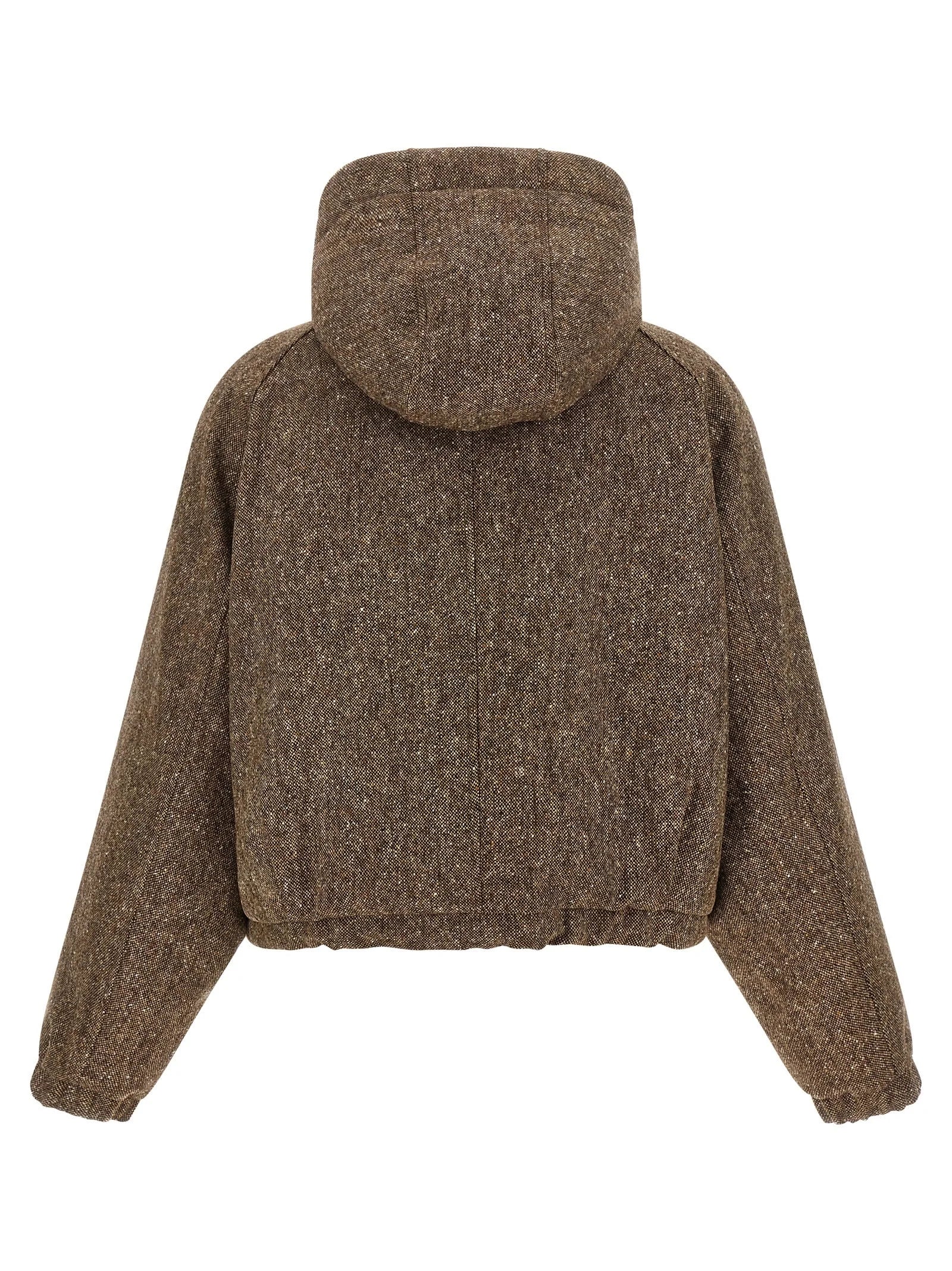 Brunello Cucinelli Brown Virgin Wool Full-Length Jacket