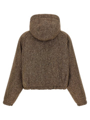 Brunello Cucinelli Brown Virgin Wool Full-Length Jacket