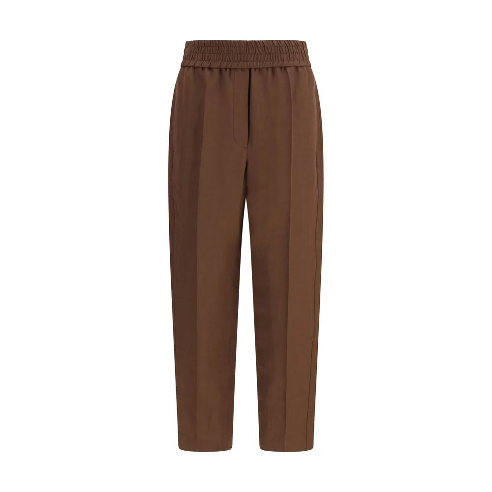 Brunello Cucinelli Brown Viscose Casual Pants - IT40 | M