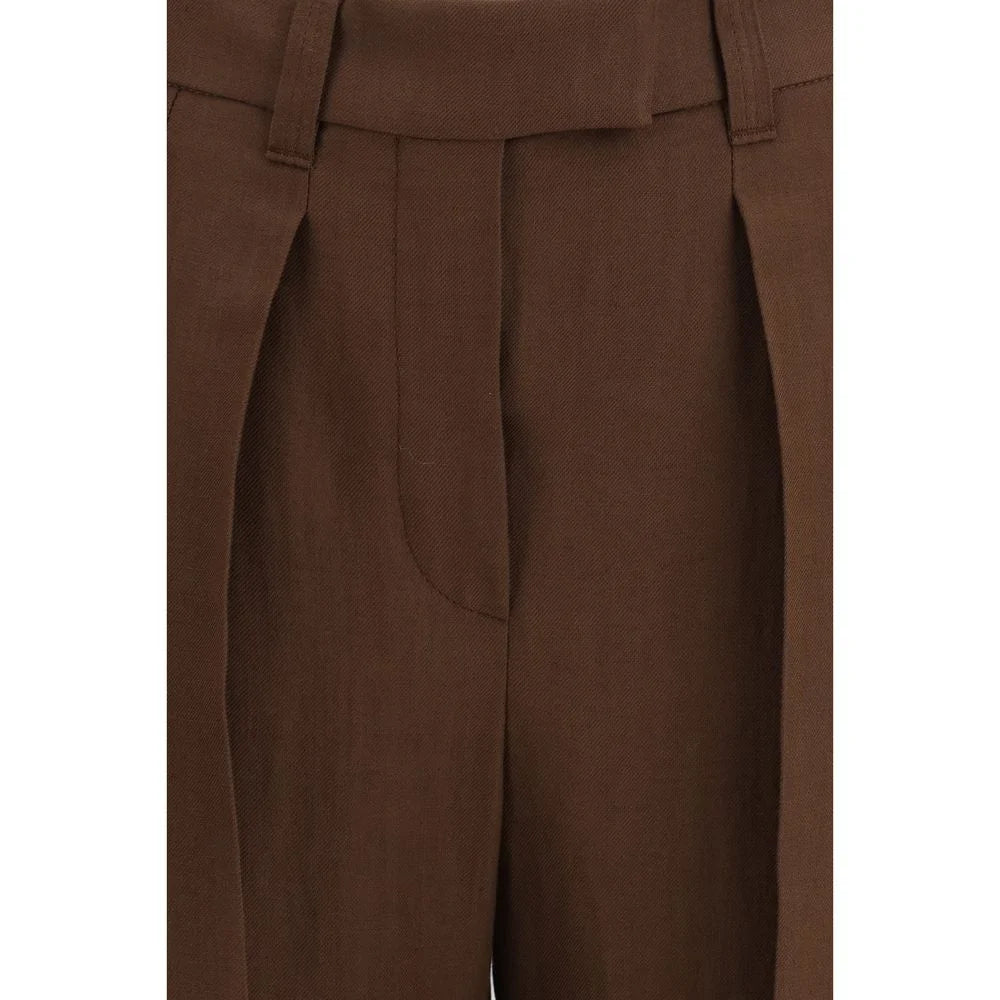 Brunello Cucinelli Brown Viscose Casual Pants - IT40 | M