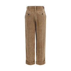 Brunello Cucinelli Brown Viscose Casual Pants - IT44 | L