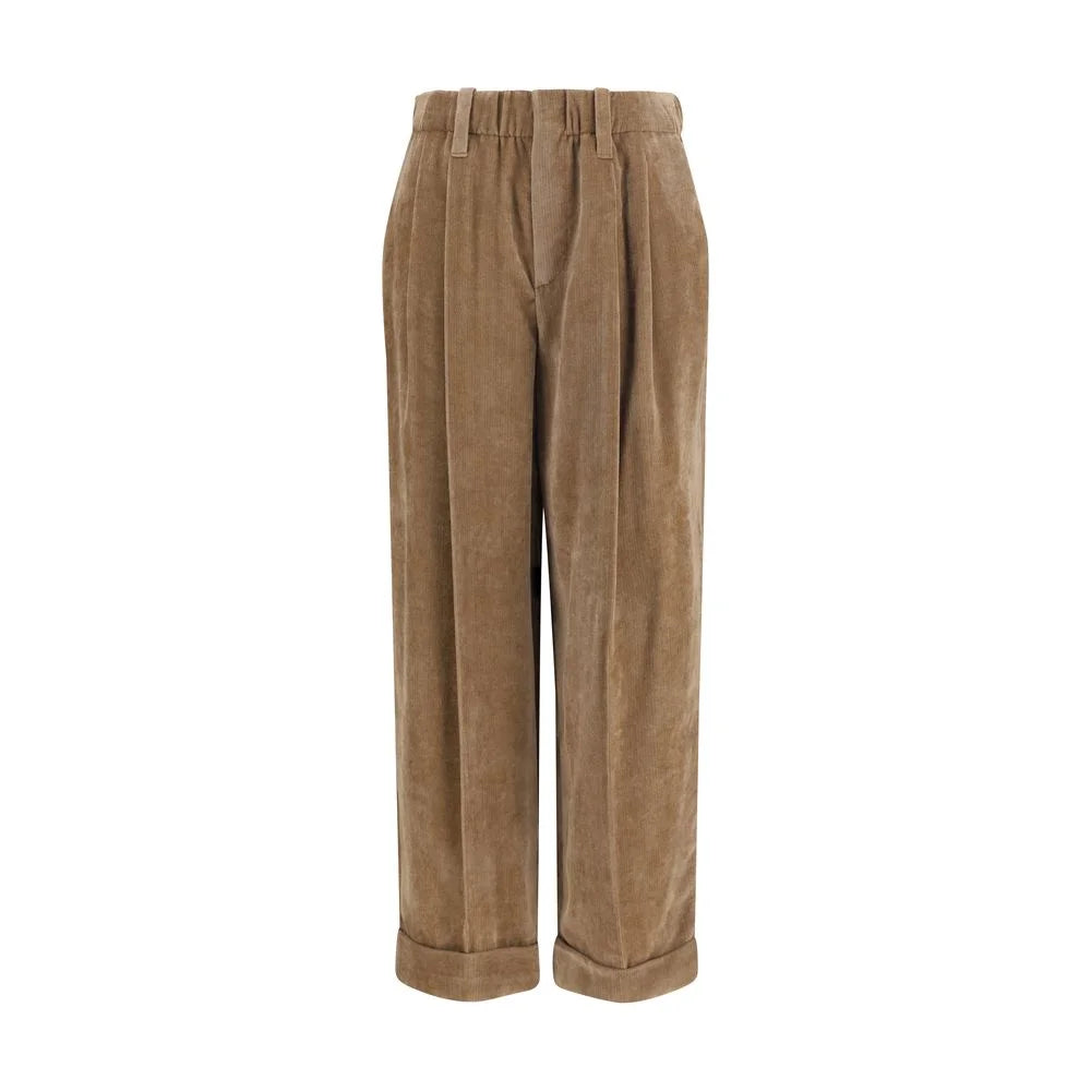 Brunello Cucinelli Brown Viscose Casual Pants - IT44 | L