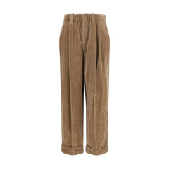 Brunello Cucinelli Brown Viscose Casual Pants - IT44 | L