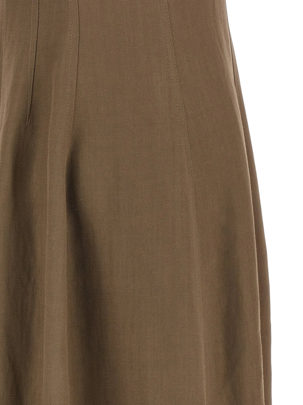 Brunello Cucinelli Brown Viscose Midi Dress - L