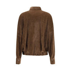 Brunello Cucinelli Brown Viscose Pattern Shirt - M