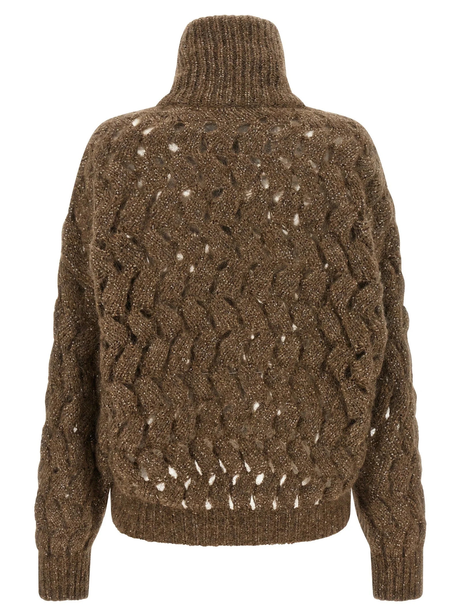 Brunello Cucinelli Brown Wool Cardigan - XXS