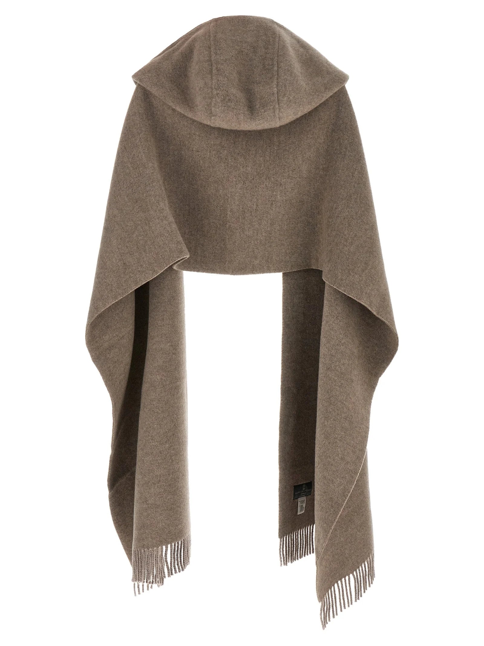 Brunello Cucinelli Brown Wool Scarf