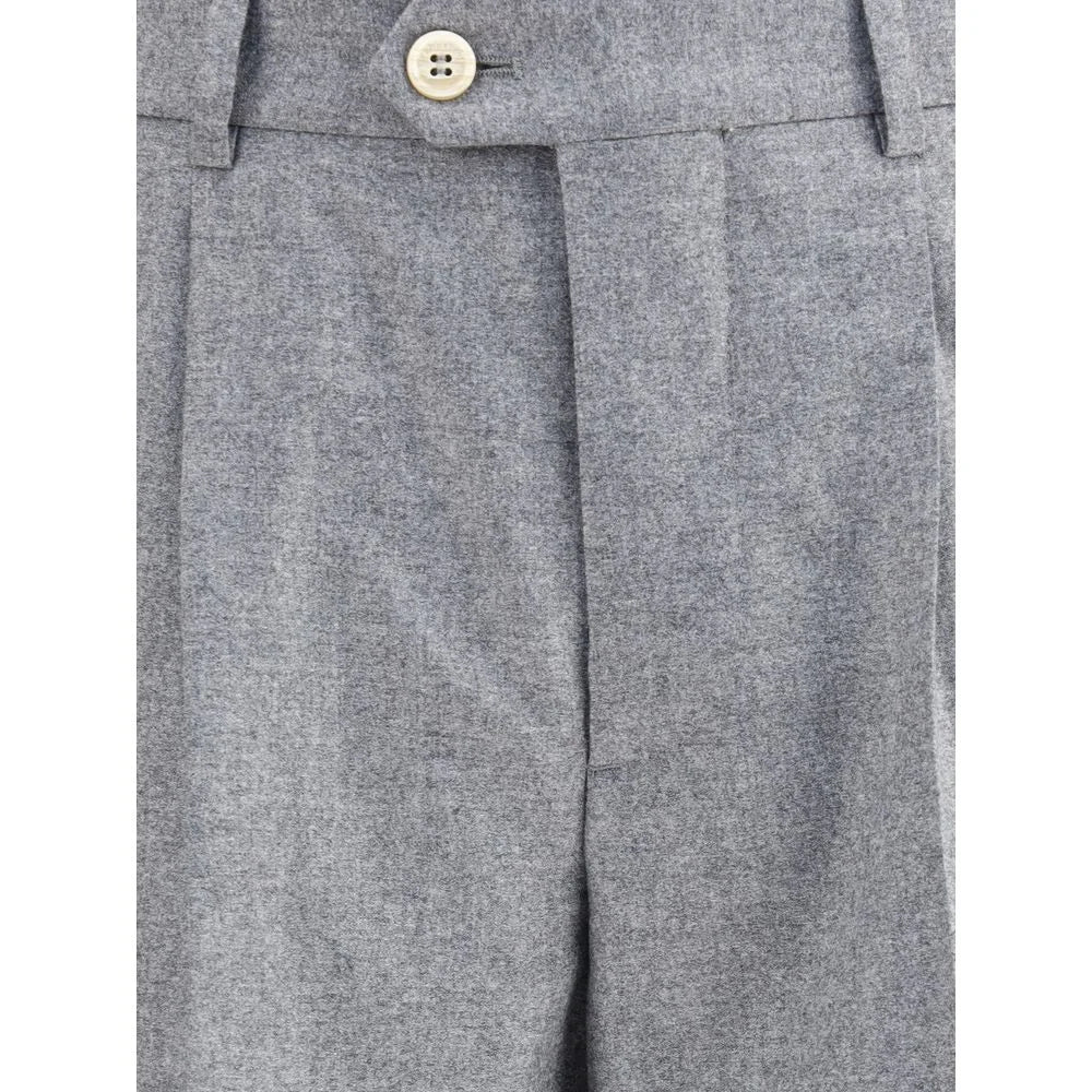 Brunello Cucinelli Cashmere-silk flannel Pants - IT50 | L