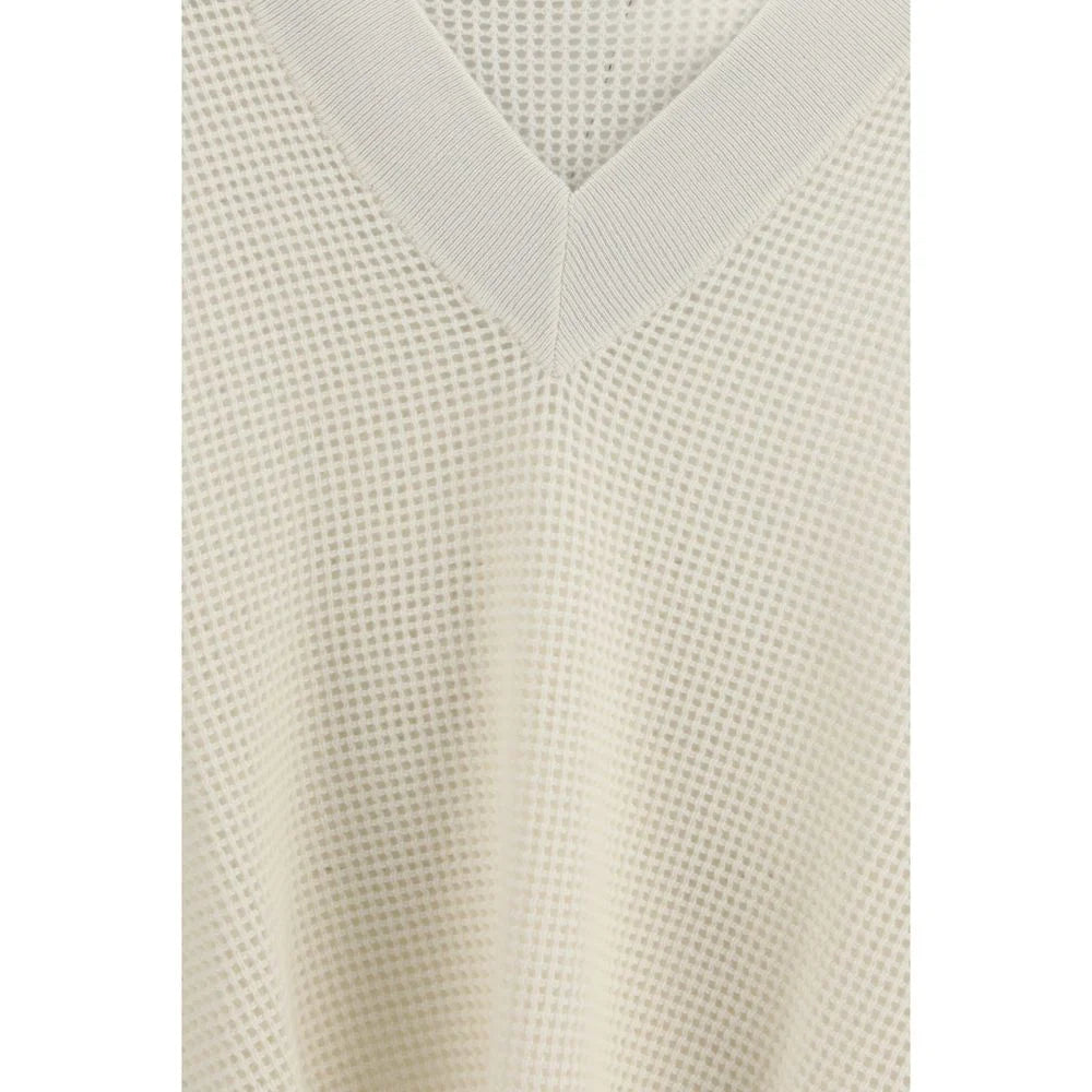 Brunello Cucinelli Cream Cashmere Cashmere Sweater
