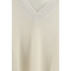 Brunello Cucinelli Cream Cashmere Cashmere Sweater
