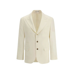 Brunello Cucinelli Cream Wool Blazer