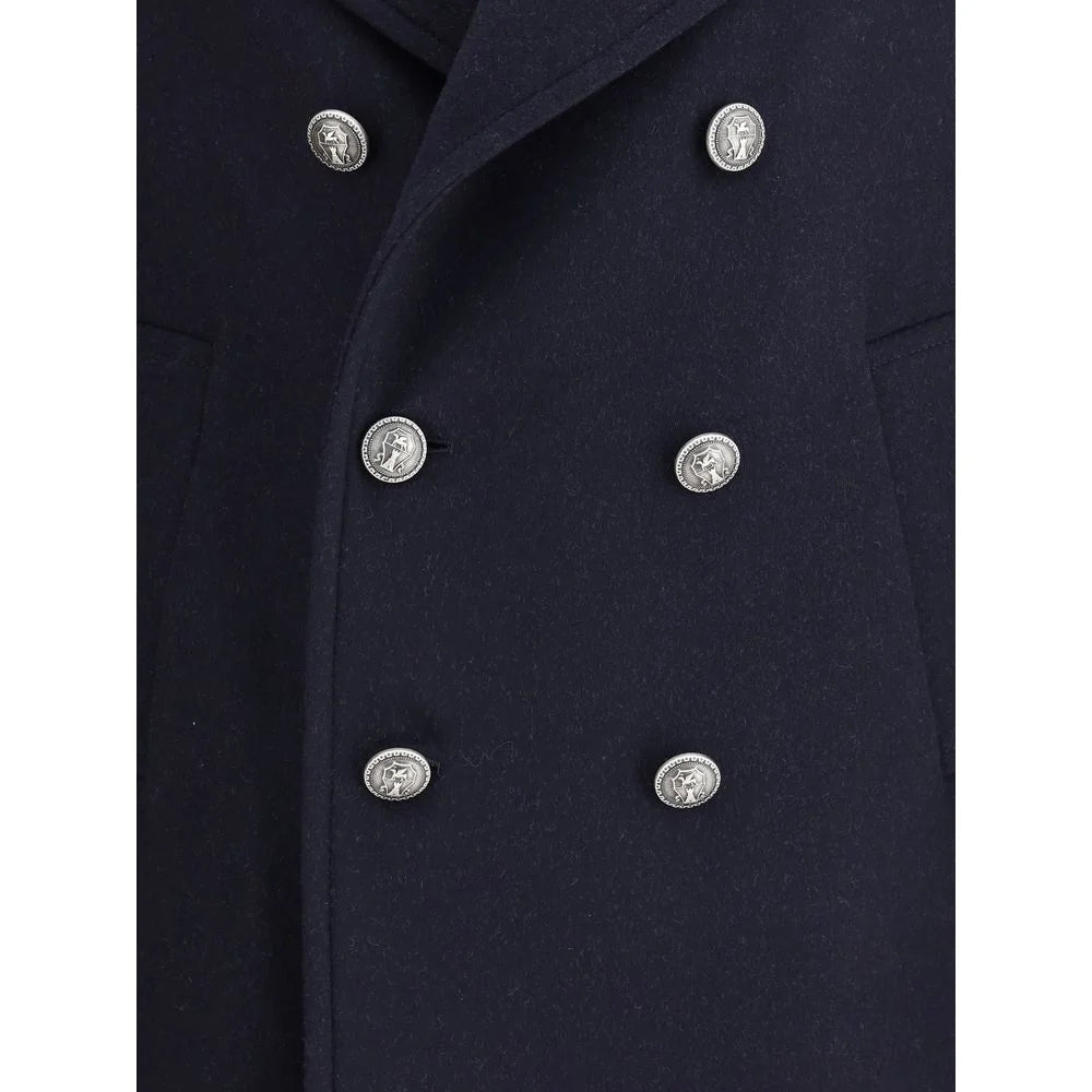 Brunello Cucinelli Double wool flannel Caban - Overcoats