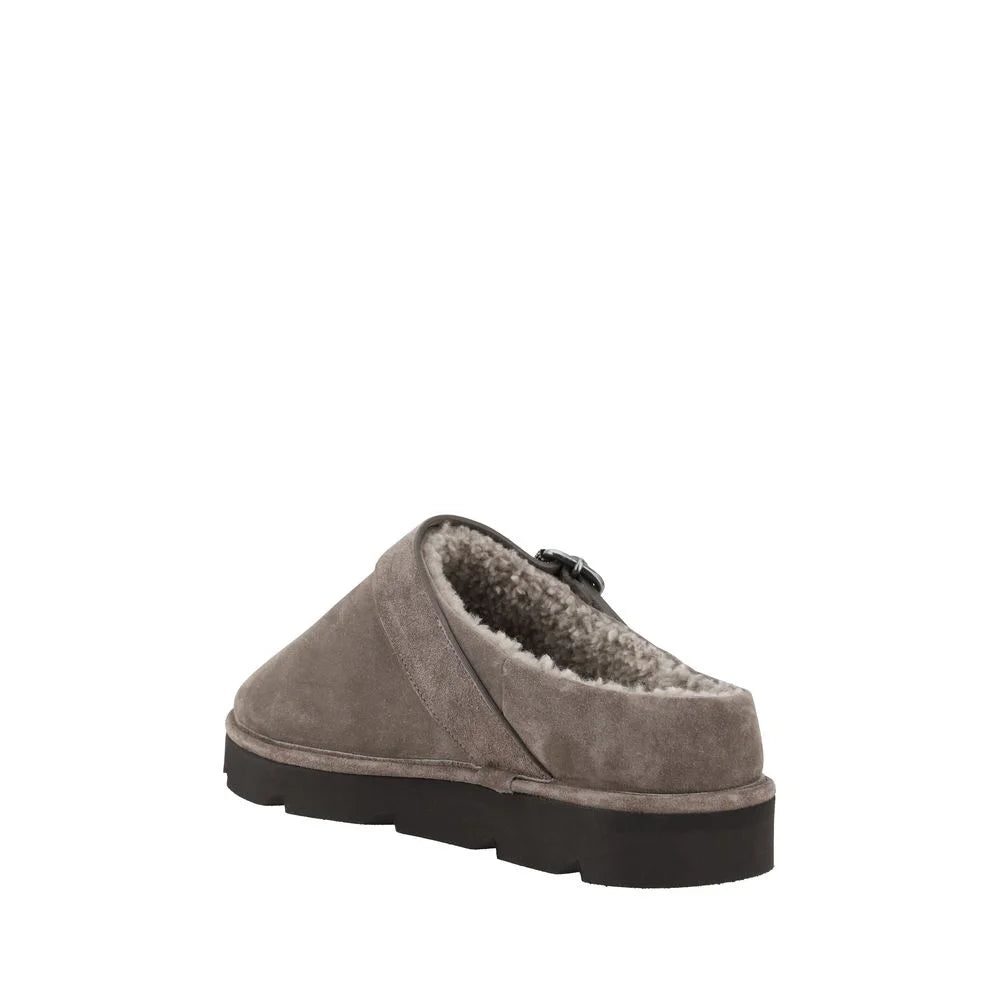 Brunello Cucinelli Fur Sabot - Flats