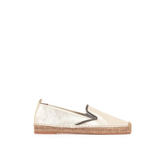 Brunello Cucinelli Gold Leather Espadrilles - EU37/US7