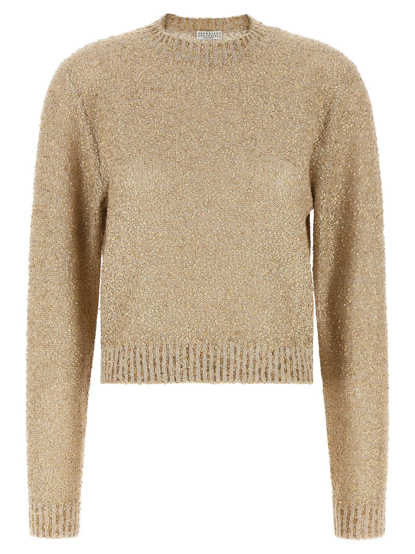 Brunello Cucinelli Gold Linen Cardigan - XS