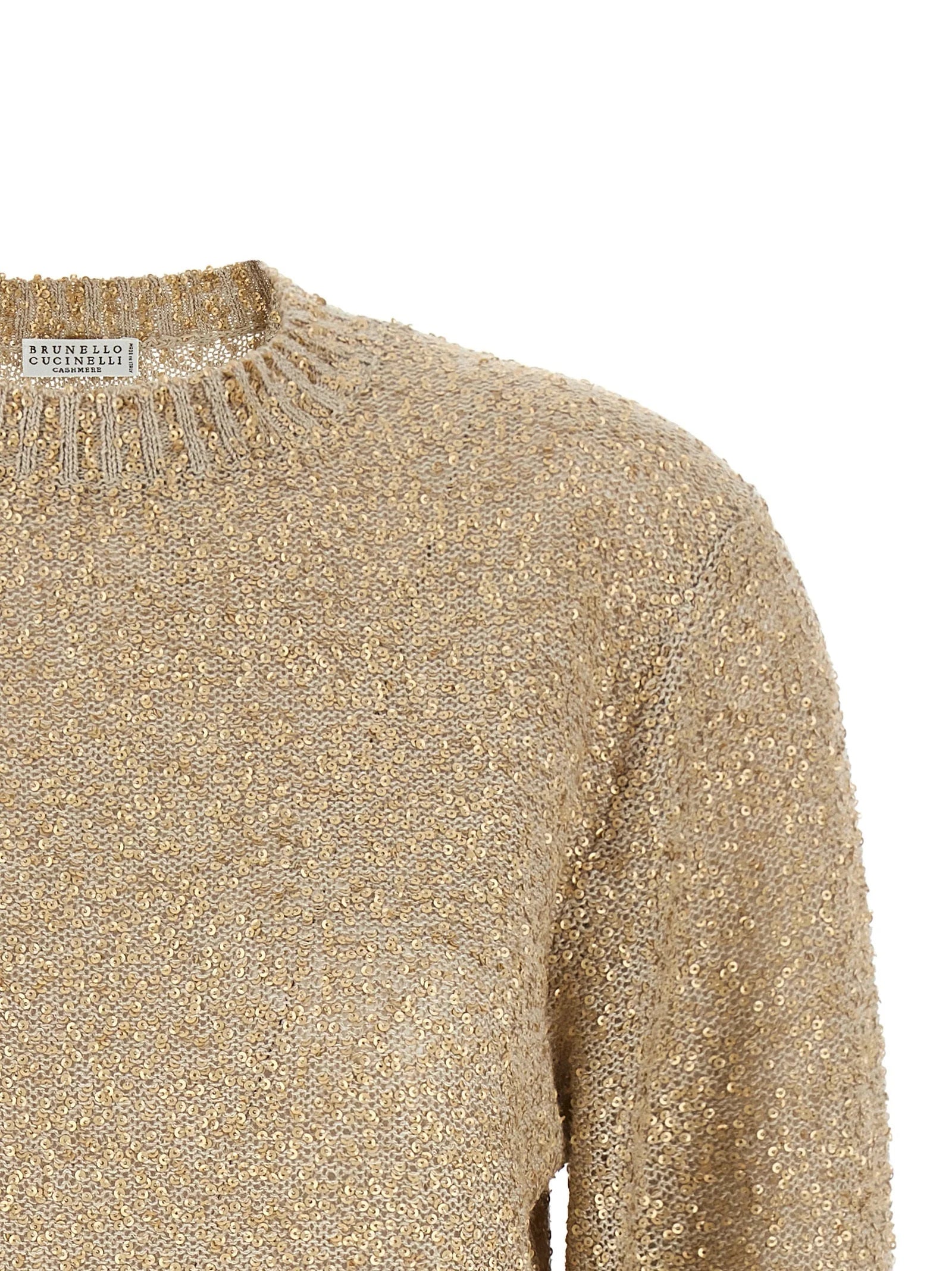 Brunello Cucinelli Gold Linen Cardigan - XS