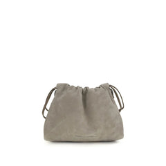 Brunello Cucinelli Gray Calf Leather Bos Taurus Clutch Bag