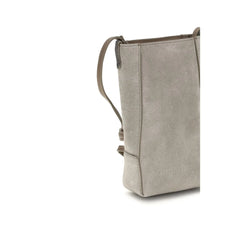 Brunello Cucinelli Gray Calf Leather Bos Taurus Other Accessories