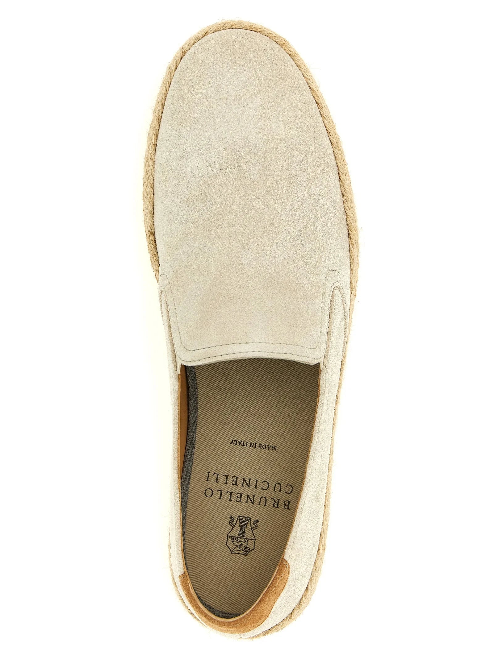Brunello Cucinelli Gray Calfskin Espadrilles