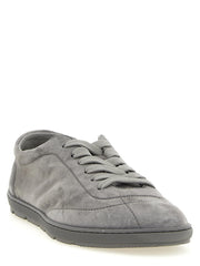 Brunello Cucinelli Gray Calfskin Low Top Sneakers - EU 42 | US 9