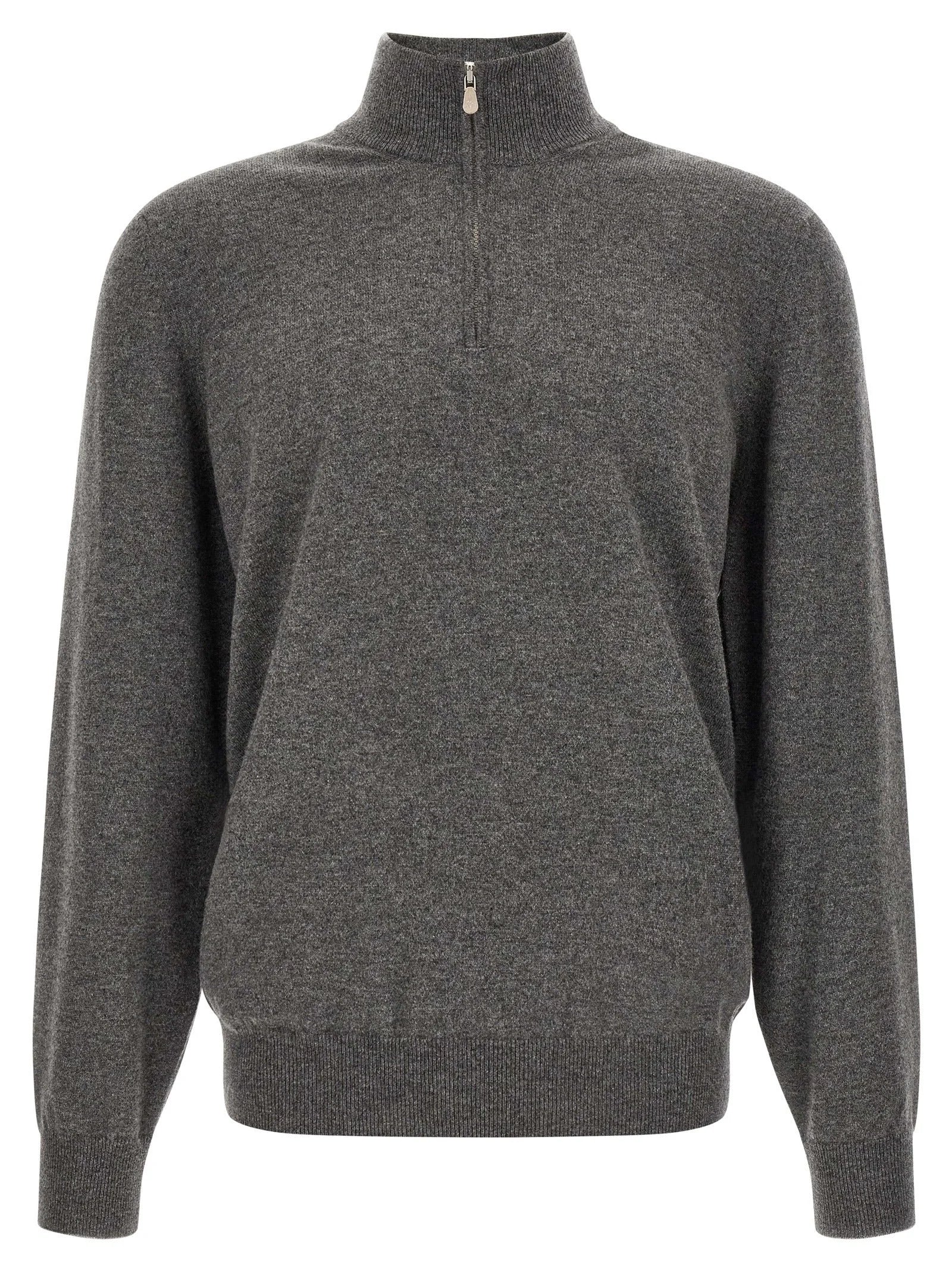 Brunello Cucinelli Gray Cashmere Cardigan