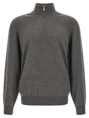 Brunello Cucinelli Gray Cashmere Cardigan