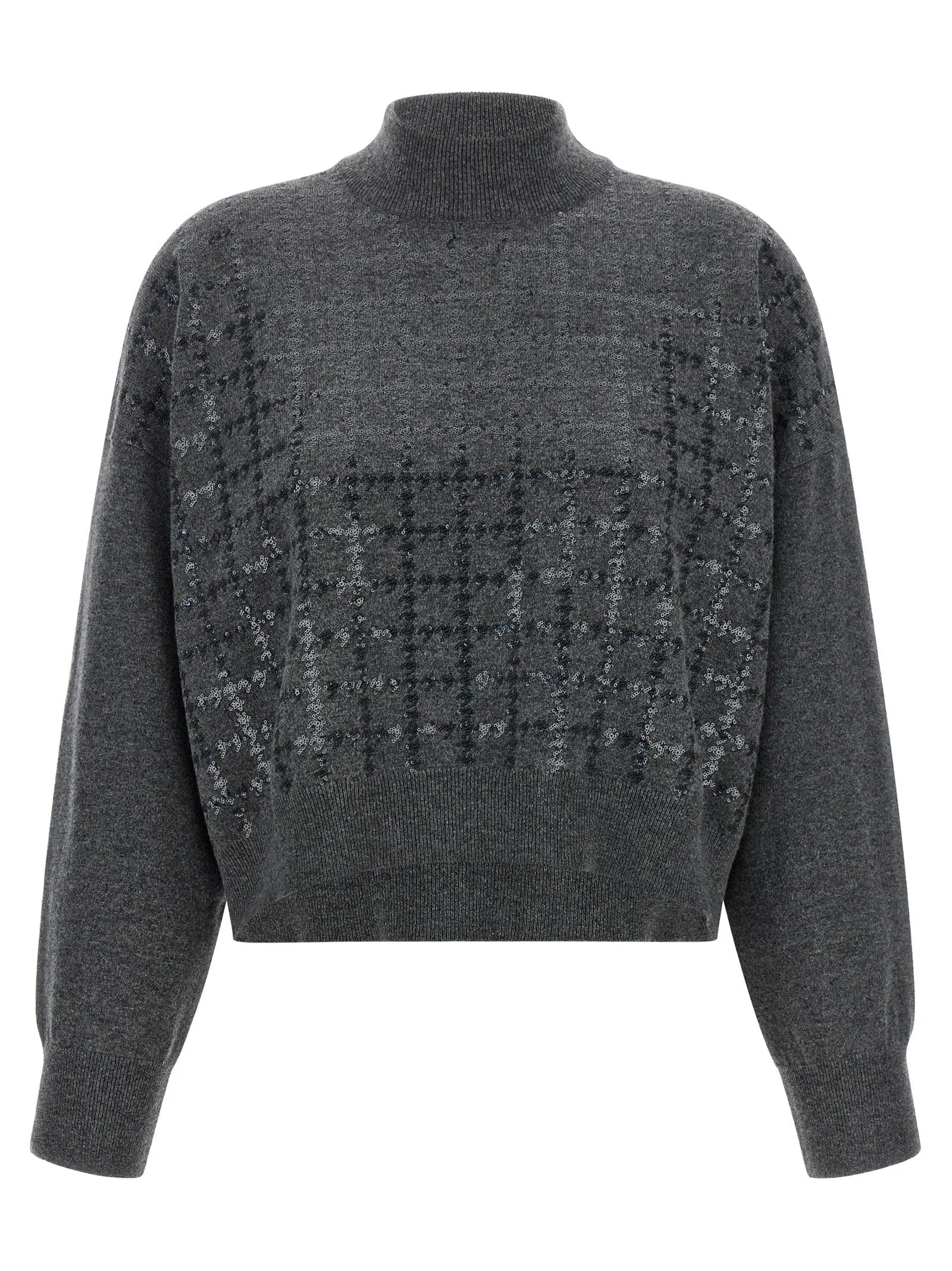 Brunello Cucinelli Gray Cashmere Cardigan