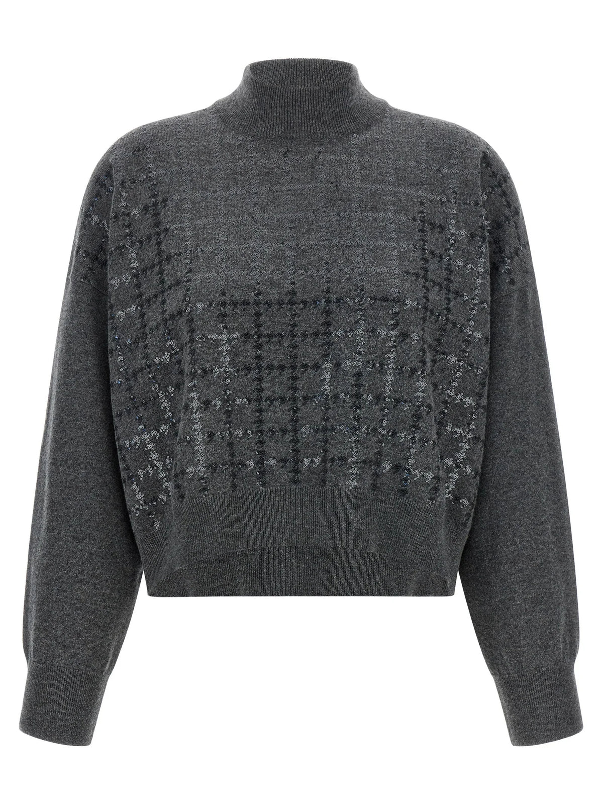 Brunello Cucinelli Gray Cashmere Cardigan