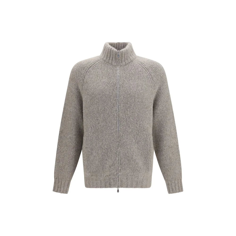 Brunello Cucinelli Gray Cashmere Cardigan - IT52 | XL