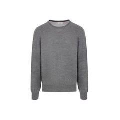 Brunello Cucinelli Gray Cashmere Men Sweater - IT56 | 3XL - Sweaters