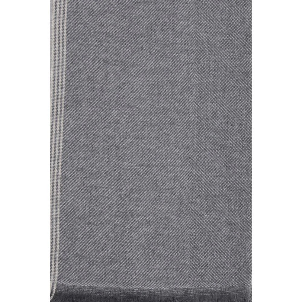 Brunello Cucinelli Gray Cashmere Scarf