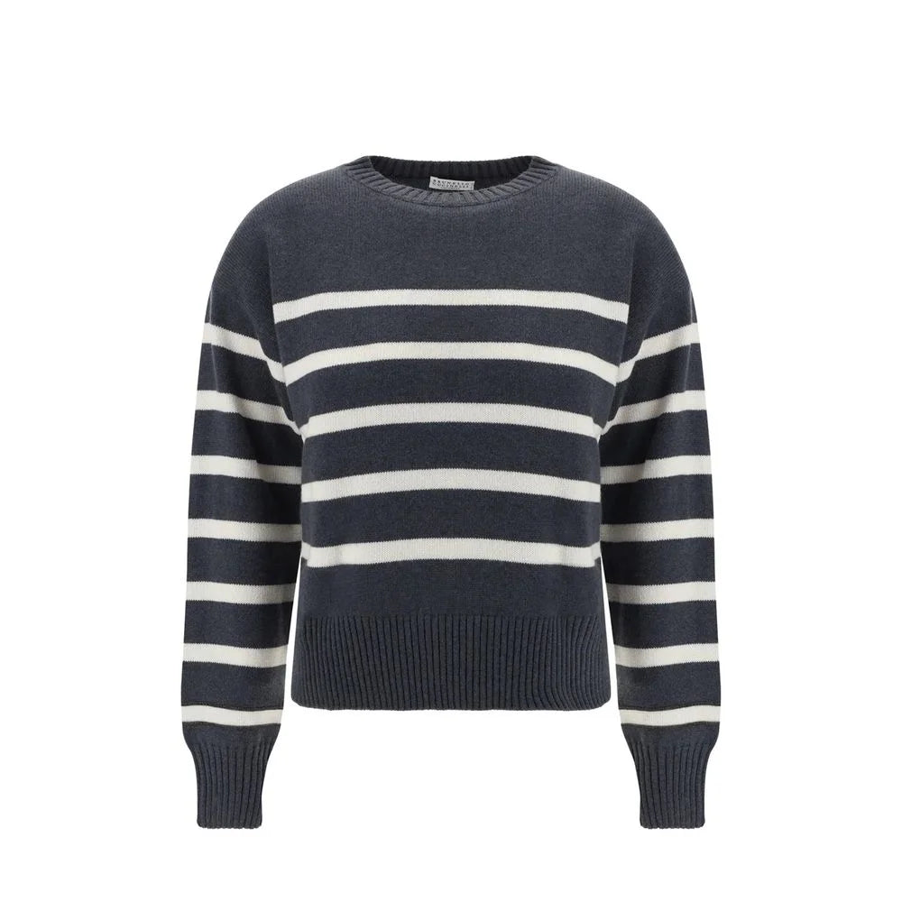 Brunello Cucinelli Gray Cashmere Cashmere Sweater