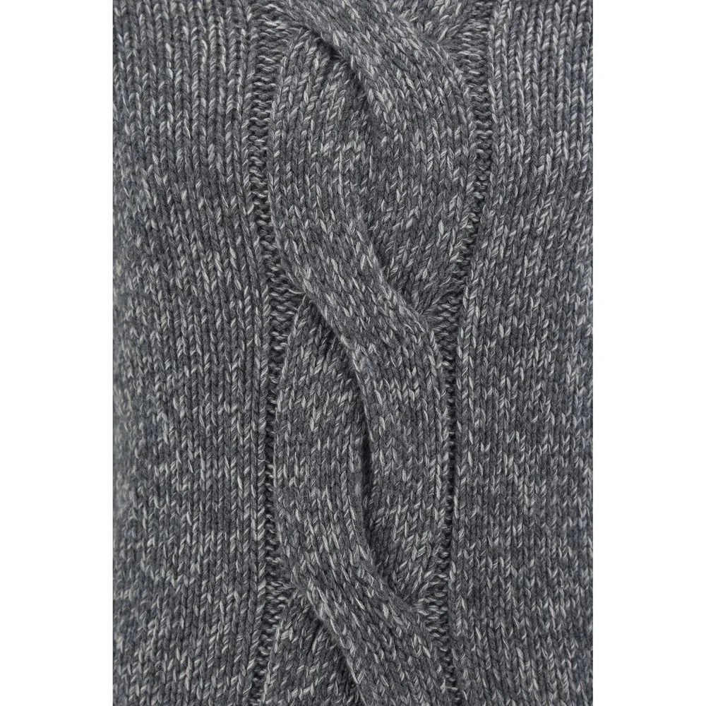 Brunello Cucinelli Gray Cashmere Sweater - IT50 | L