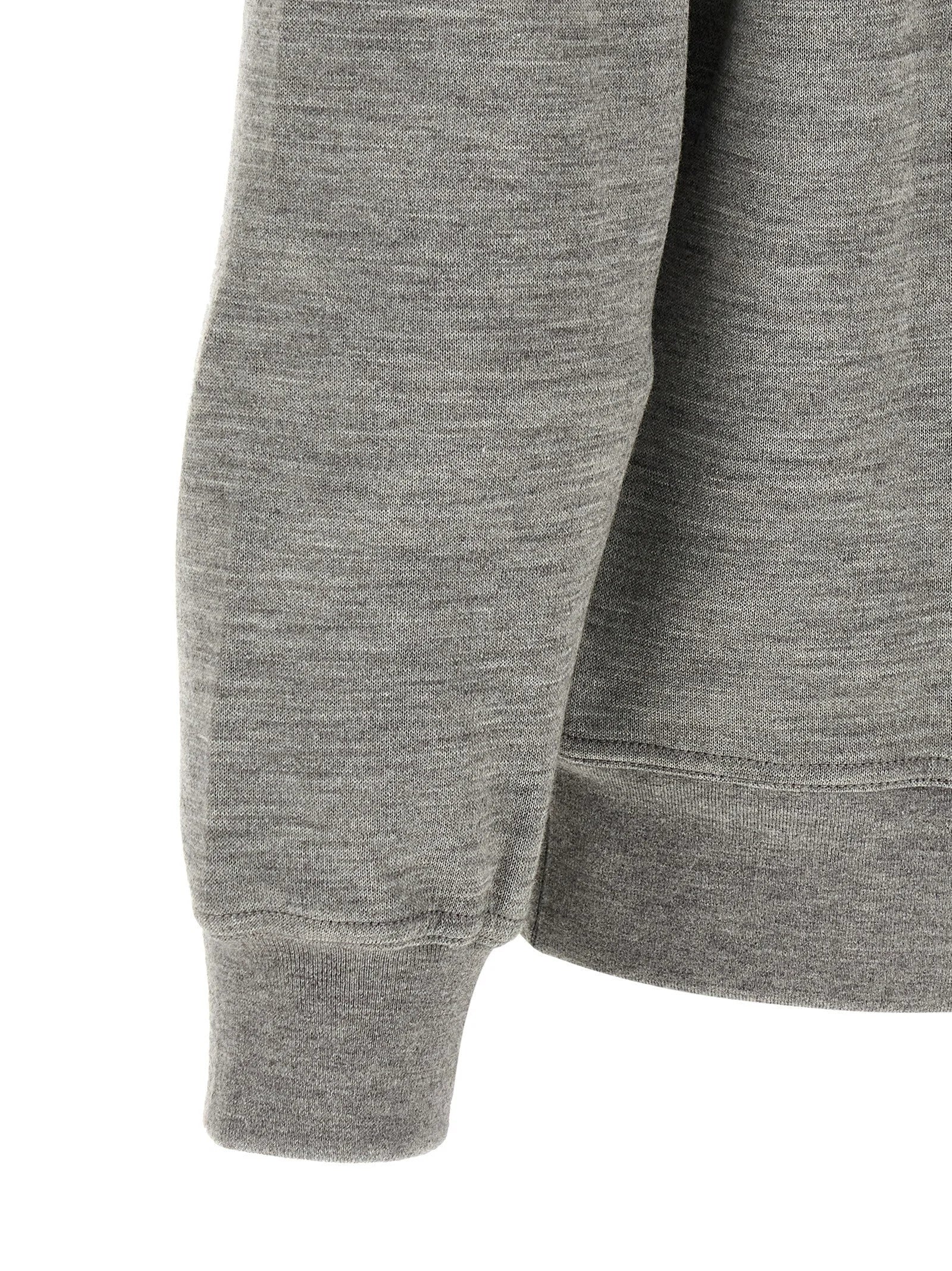 Brunello Cucinelli Gray Cashmere Sweatshirt