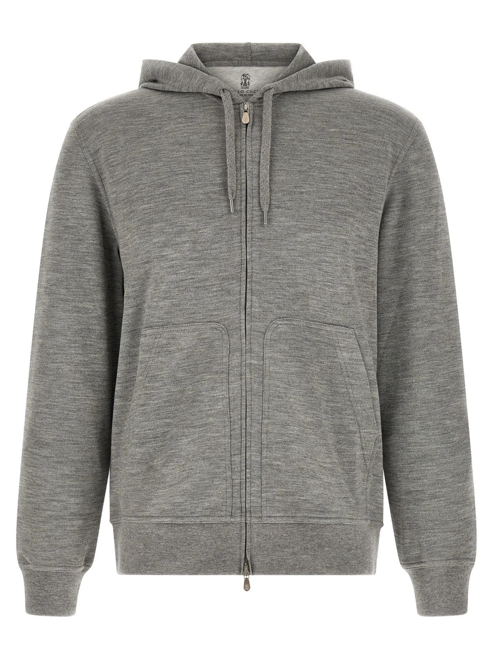 Brunello Cucinelli Gray Cashmere Sweatshirt