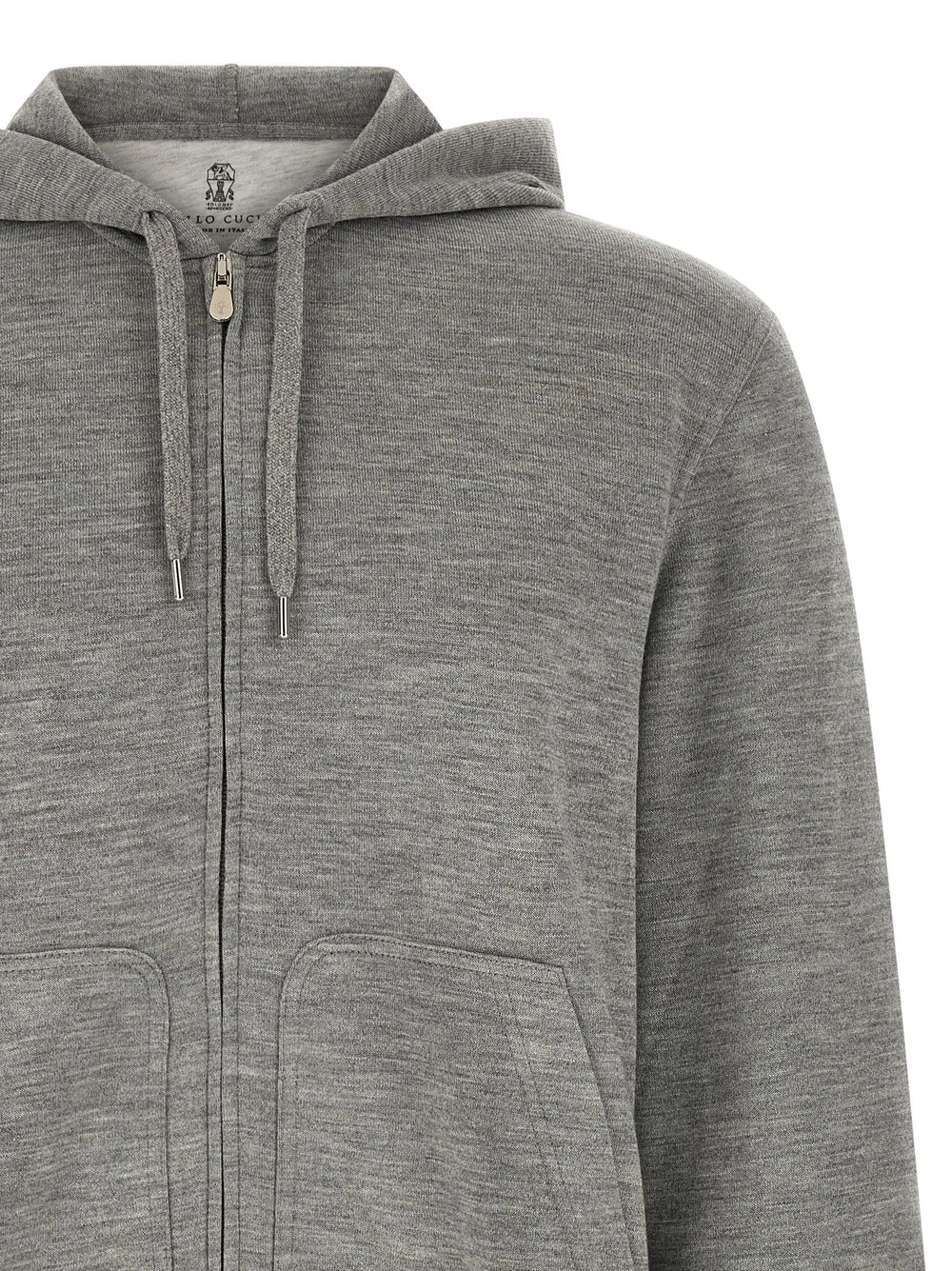 Brunello Cucinelli Gray Cashmere Sweatshirt