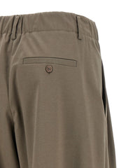 Brunello Cucinelli Gray Cotton Athletic Pants