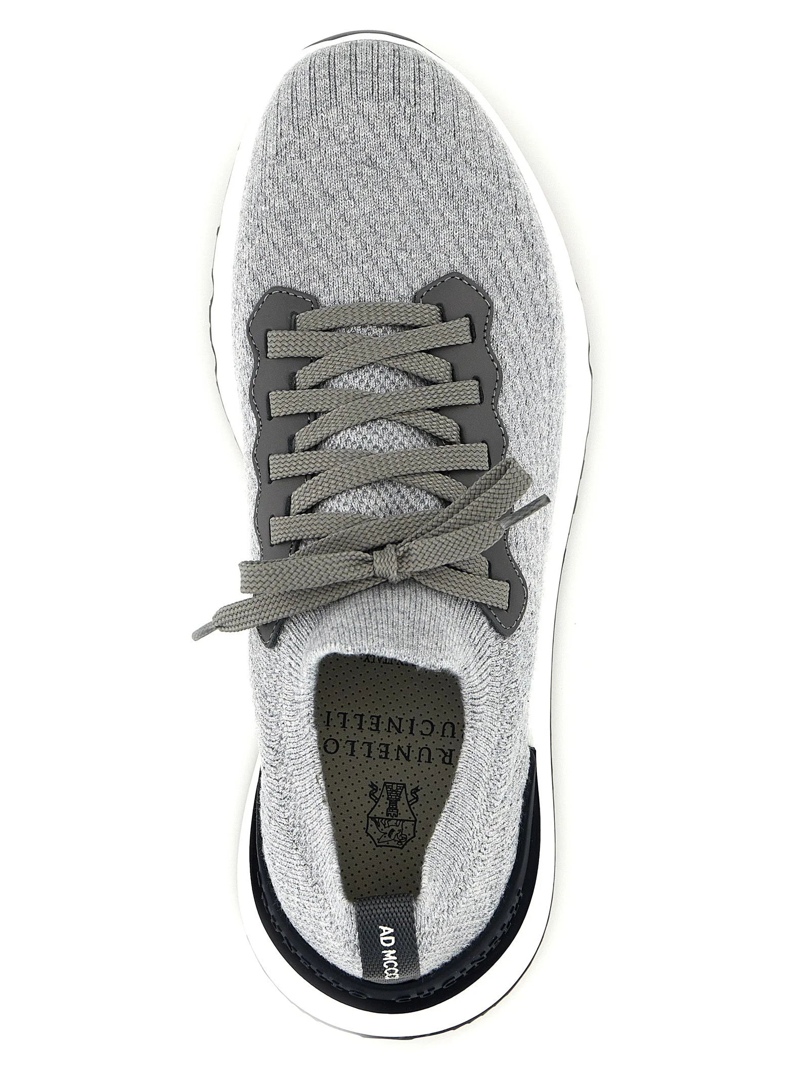 Brunello Cucinelli Grå bomulls sneakers