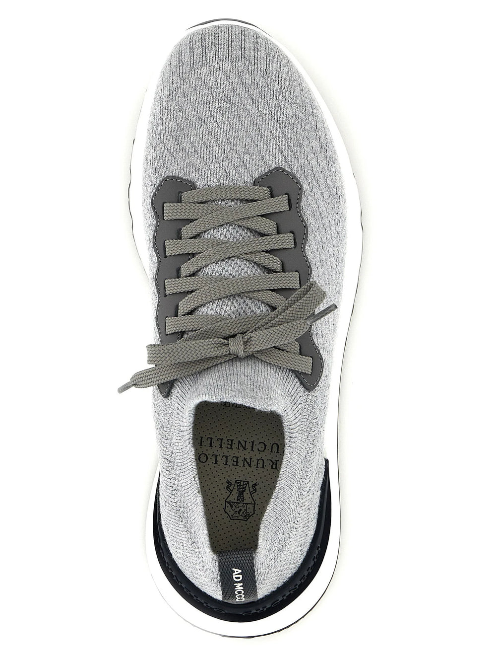 Brunello Cucinelli Grå bomulls sneakers